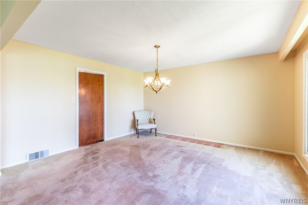 Chandelier, Empty room, Interior