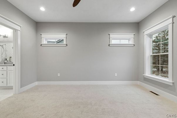 Bathroom, Empty room, Interior, Recessed Lighting