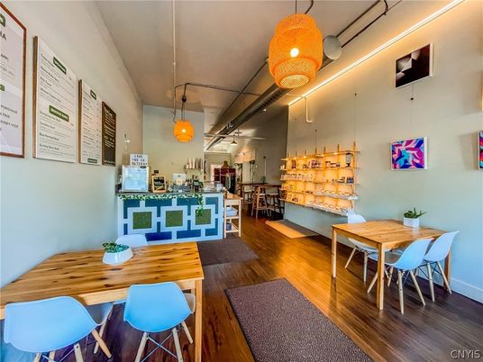 Dining room, Interior, Kitchen, Pendant Lights, Wood Texture Flooring