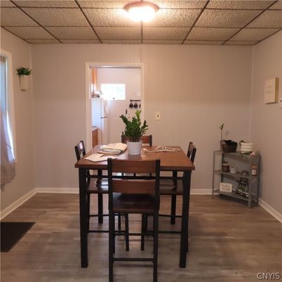 Dining room, Interior, Wood Texture Flooring