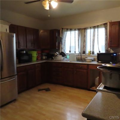 Interior, Kitchen, Wood Texture Flooring