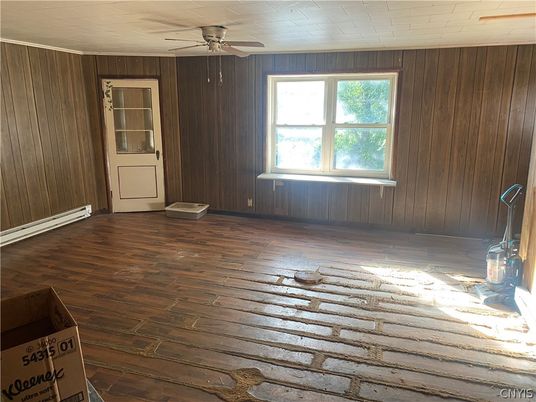 Empty room, Interior, Wood Texture Flooring, Wooden Walls