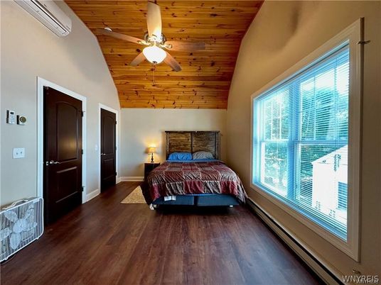 Bedroom, Interior, Wooden Ceilings, Wood Texture Flooring
