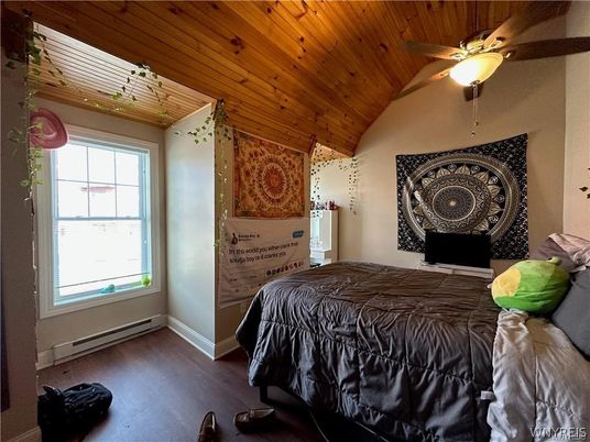 Bedroom, Interior, Wooden Ceilings, Wood Texture Flooring