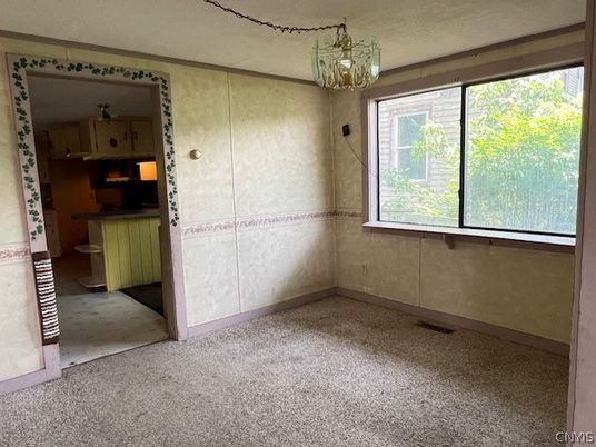Chandelier, Empty room, Interior