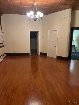 Chandelier, Empty room, Interior, Wood Texture Flooring