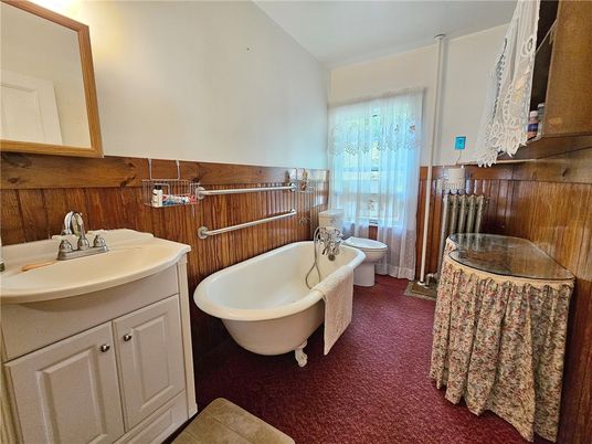 Bathroom, Free Standing Baths, Interior, Wooden Walls