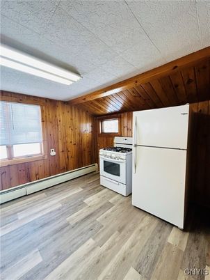Interior, Kitchen, Wood Texture Flooring, Wooden Walls