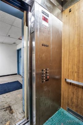 Elevator, Interior, Wooden Walls
