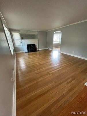 Empty room, Fireplace, Interior, Wood Texture Flooring