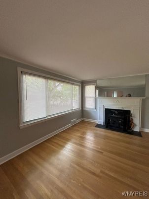 Empty room, Fireplace, Interior, Wood Texture Flooring