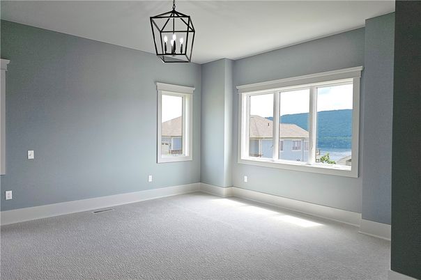 Empty room, Interior, Pendant Lights, Water