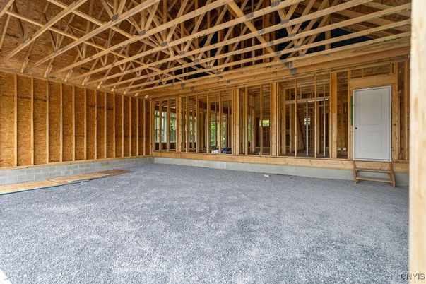 Empty room, Interior, Wooden Beams, Wooden Walls