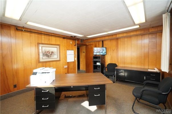 Home Office, Interior, Wooden Walls