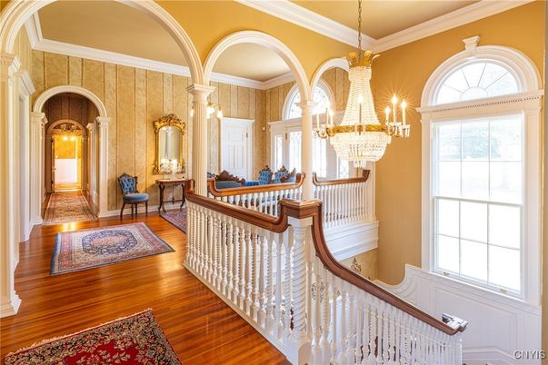 Chandelier, Interior, Wood Texture Flooring