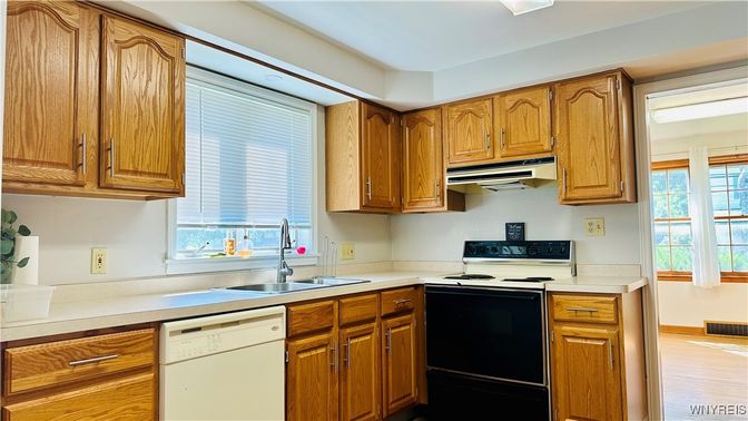 Interior, Kitchen, Wood Texture Flooring