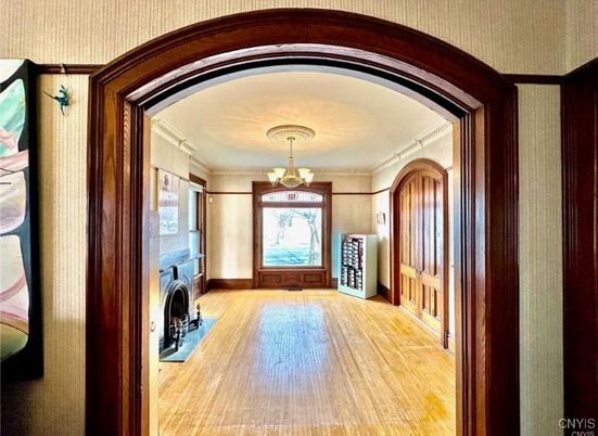 Chandelier, Interior, Washer, Wood Texture Flooring