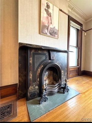 Fireplace, Interior, Wood Texture Flooring