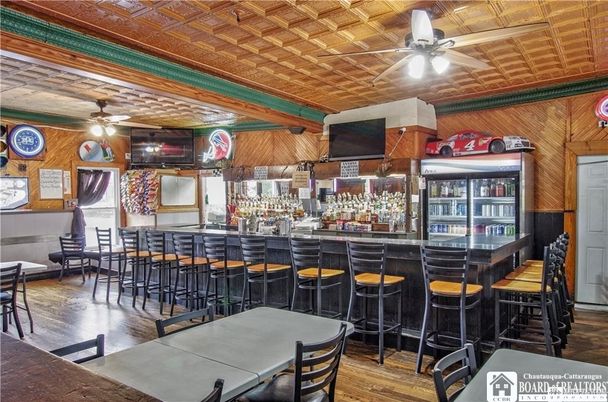 Dining room, Interior, Wood Texture Flooring, Wooden Walls