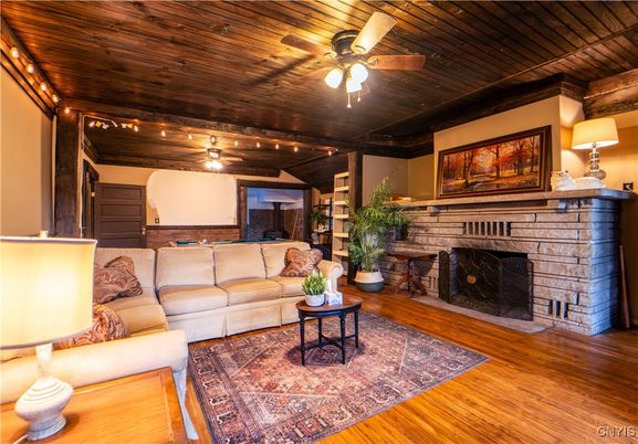 Fireplace, Interior, Living room, Wooden Ceilings, Wood Texture Flooring