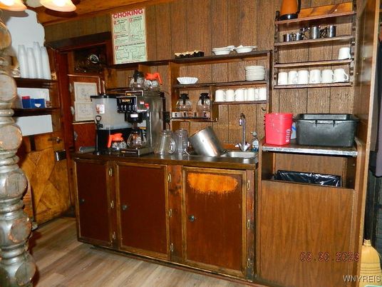 Interior, Kitchen, Wood Texture Flooring