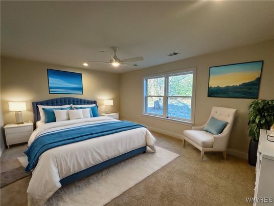 Bedroom, Interior, Recessed Lighting