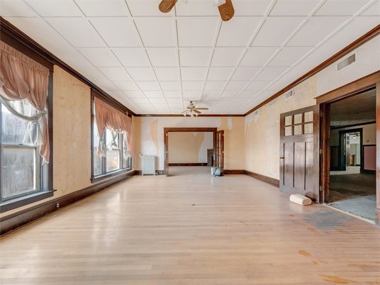Empty room, Interior, Wood Texture Flooring