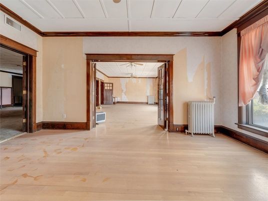 Empty room, Interior, Wood Texture Flooring