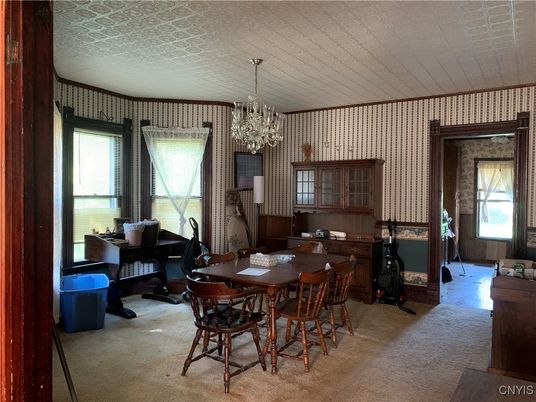 Chandelier, Dining room, Interior