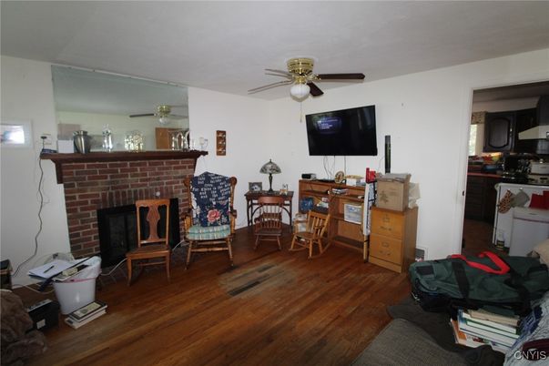Fireplace, Interior, Wood Texture Flooring