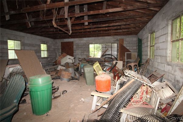 Interior, Stone Walls, Wooden Beams