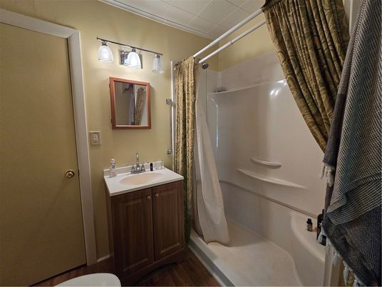 Bathroom, Interior, Wood Texture Flooring