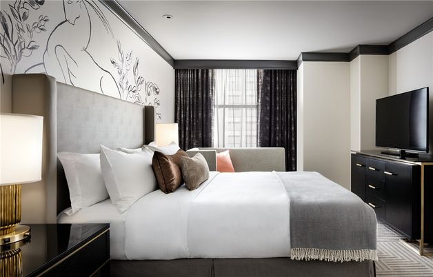 Bedroom, Interior, Recessed Lighting