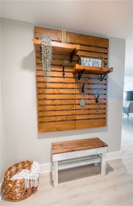 Interior, Wood Texture Flooring, Wooden Walls