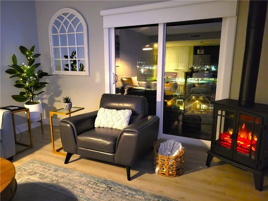 Fireplace, Interior, Wood Texture Flooring
