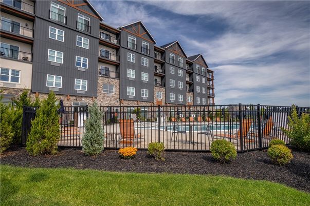 Exterior, Facade, Pool, Condo Building