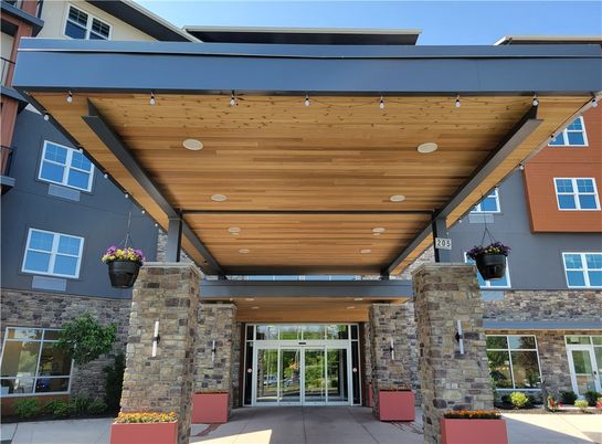 Exterior, Facade, Modern