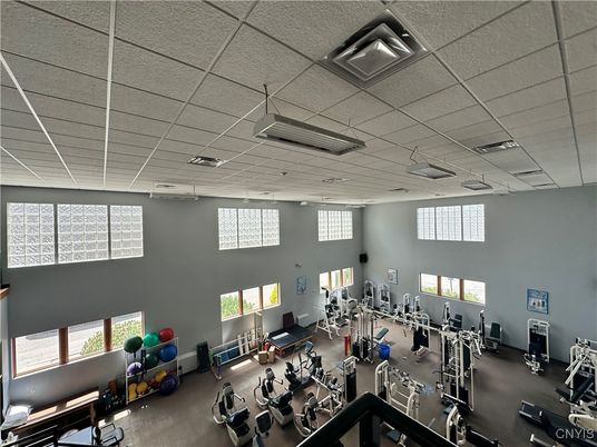 Fitness Equipment, Gym, Interior, Recessed Lighting