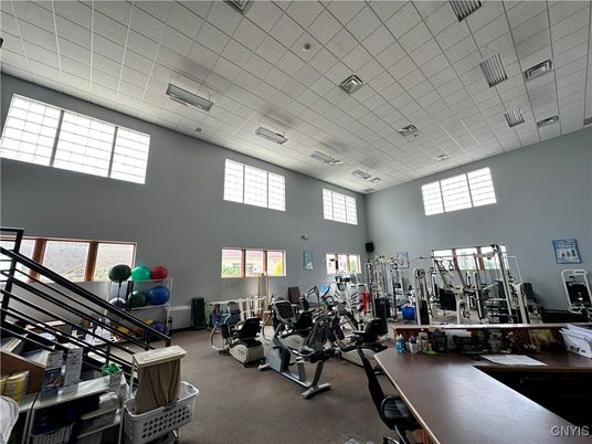 Fitness Equipment, Gym, Interior, Recessed Lighting