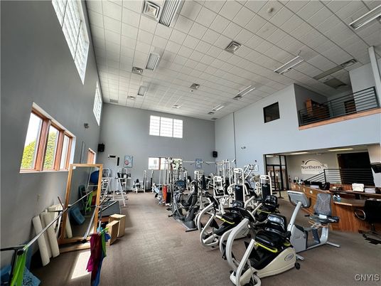 Fitness Equipment, Gym, Interior, Recessed Lighting