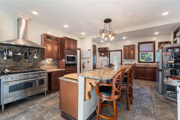 Interior, Kitchen, Pendant Lights, Recessed Lighting, Stainless Steel Appliances
