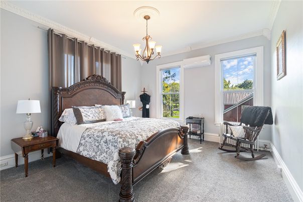 Bedroom, Chandelier, Interior