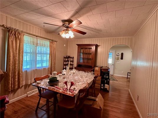 Dining room, Interior, Wood Texture Flooring