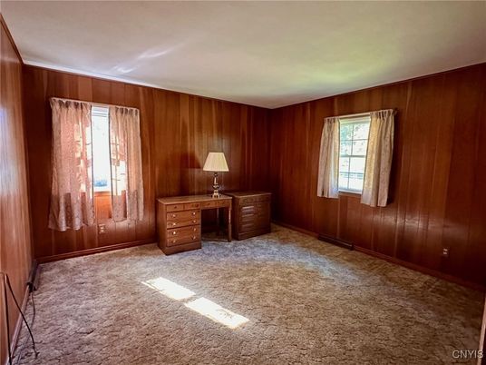 Empty room, Home Office, Interior, Wooden Walls