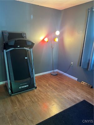 Fitness Equipment, Interior, Wood Texture Flooring