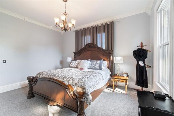 Bedroom, Chandelier, Interior