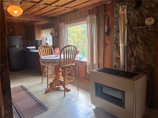 Fireplace, Interior, Kitchen, Stone Walls, Wooden Beams, Wooden Ceilings, Wooden Walls