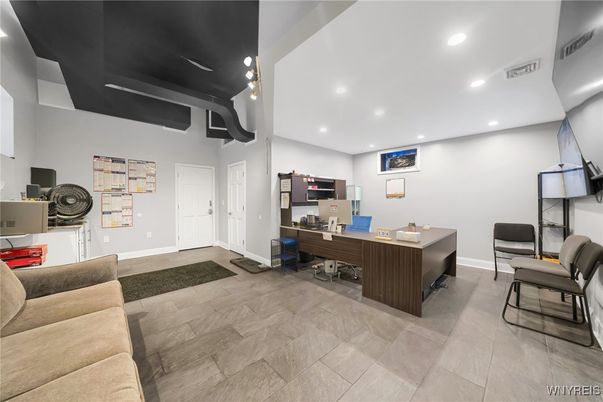 Home Office, Interior, Recessed Lighting
