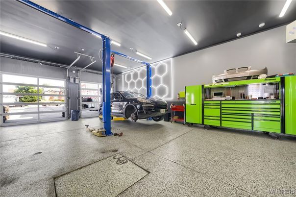 Garage, Interior, Recessed Lighting