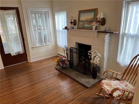 Fireplace, Interior, Wood Texture Flooring